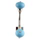 Sky Blue Ceramic Silver Iron Hooks